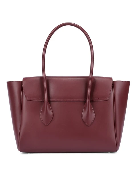 Женская сумка кожаная бордовая - фото 4 - Miraton