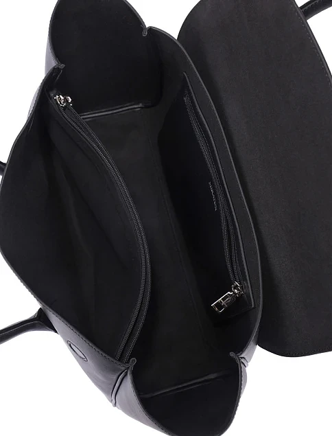 Женская сумка кожаная черная - фото 6 - Miraton