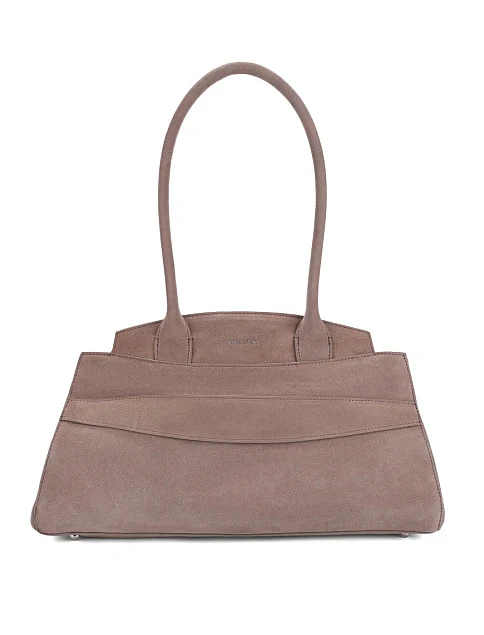 Женская сумка замшевая серая - фото 1 - Miraton