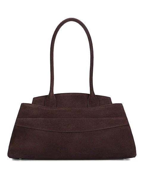 Женская сумка замшевая коричневая - фото 4 - Miraton