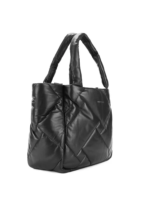 Женская сумка кожаная черная - фото 3 - Miraton