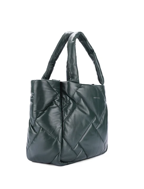 Женская сумка кожаная зеленая - фото 3 - Miraton