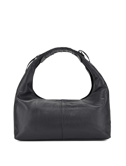 Женская сумка кожаная черная - фото 4 - Miraton