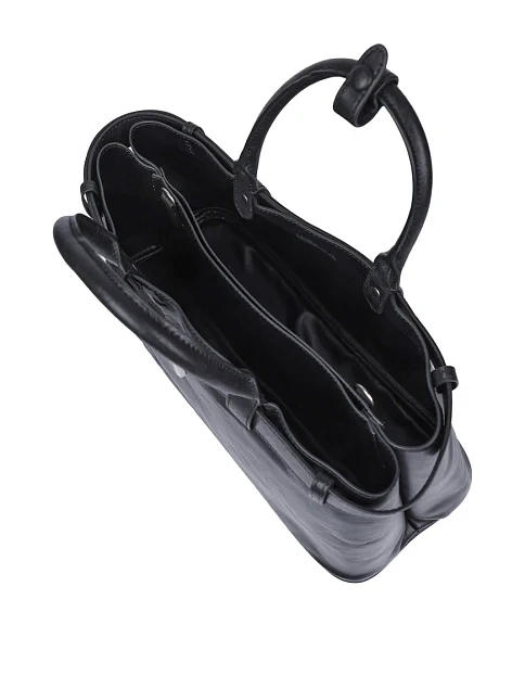 Женская сумка кожаная черная - фото 6 - Miraton