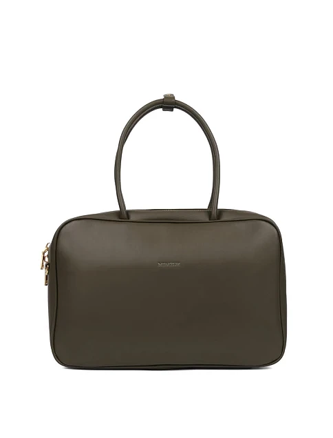 Женская сумка тоут кожаная зеленая - фото 1 - Miraton