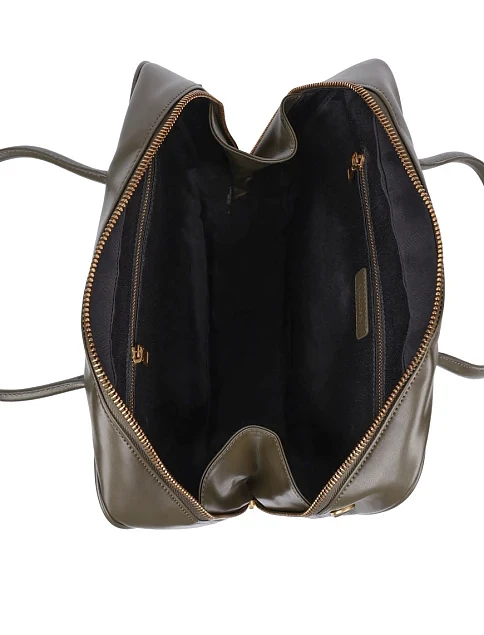 Женская сумка тоут кожаная зеленая - фото 6 - Miraton