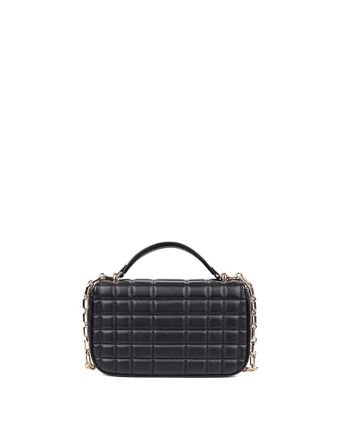 Жіноча сумка крос-боді шкіряна чорна - фото 4 - Miraton