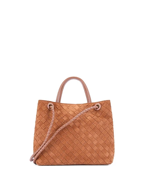 Женская сумка кожаная кемел - фото 4 - Miraton