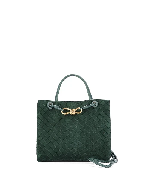 Женская сумка кожаная зеленая - фото 3 - Miraton