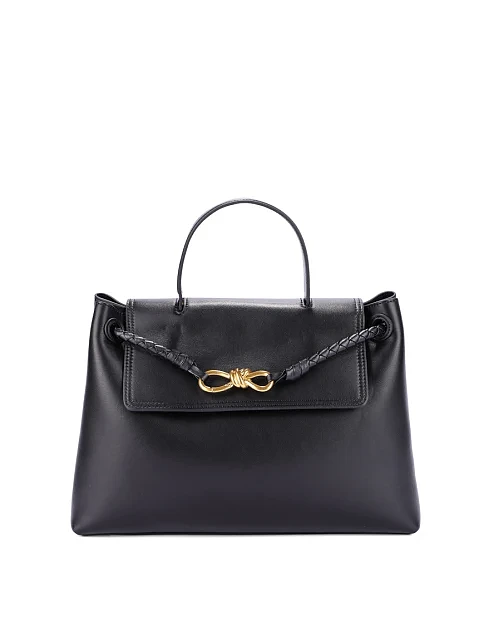 Женская сумка кожаная черная - фото 2 - Miraton