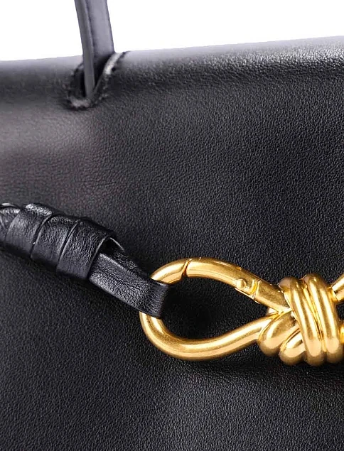 Женская сумка кожаная черная - фото 5 - Miraton