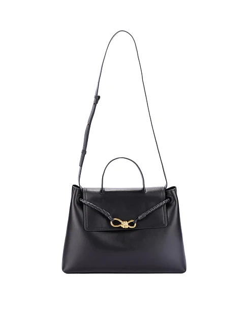 Женская сумка кожаная черная - фото 8 - Miraton