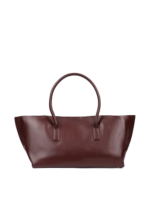 Женская сумка кожаная коричневая - фото 2 - Miraton