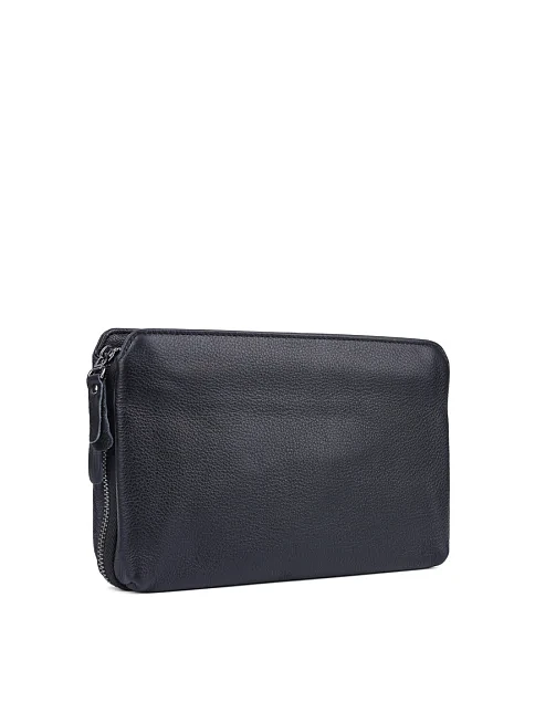 Мужская сумка через плечо кожаная черная - фото 2 - Miraton