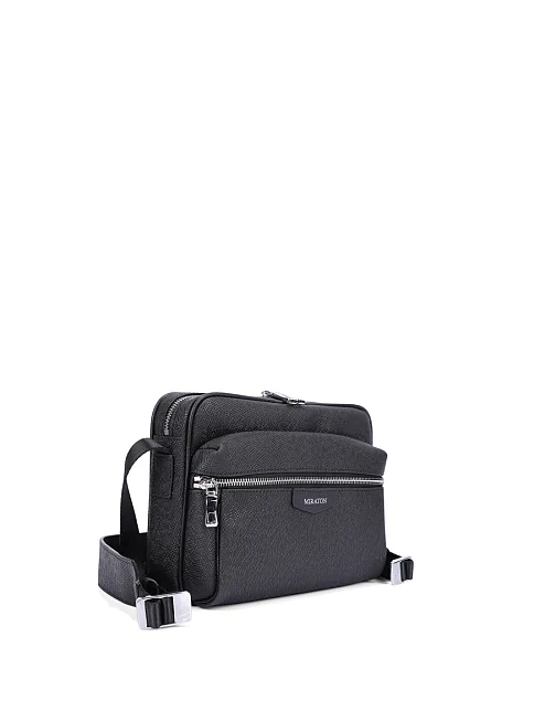 Чоловіча сумка крос-боді шкіряна синя - фото 2 - Miraton