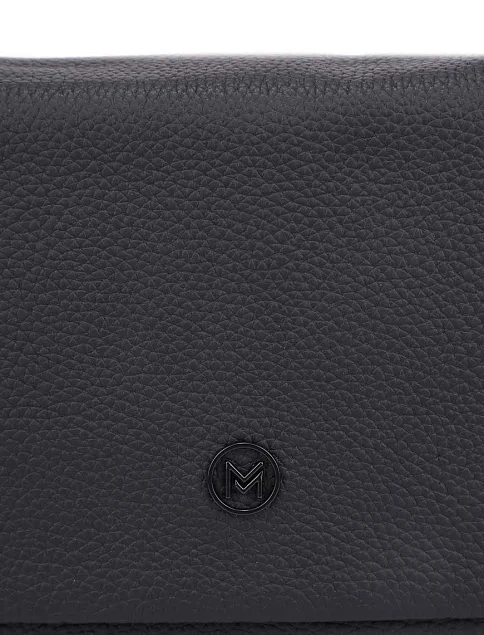 Чоловіча сумка месенджер шкіряна чорна - фото 4 - Miraton