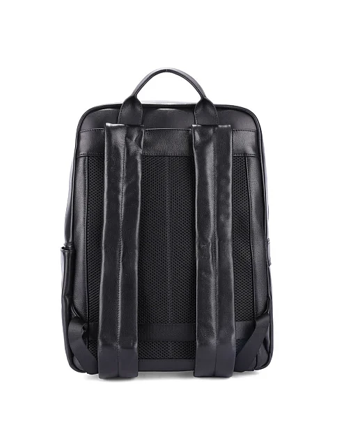 Мужской рюкзак кожаный черный - фото 2 - Miraton