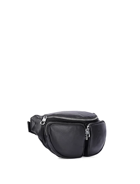 Мужская сумка кожаная черная - фото 2 - Miraton