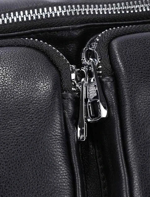 Мужская сумка кожаная черная - фото 4 - Miraton