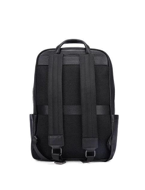 Чоловічий рюкзак шкіряний чорний - фото 3 - Miraton