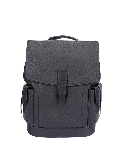 Чоловічий рюкзак шкіряний чорний - фото 1 - Miraton