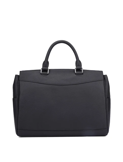 Чоловічий портфель шкіряний чорний - фото 1 - Miraton