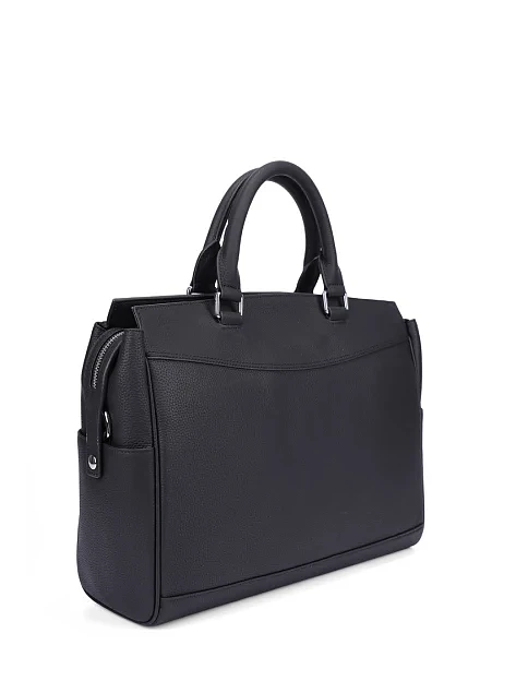 Чоловічий портфель шкіряний чорний - фото 2 - Miraton