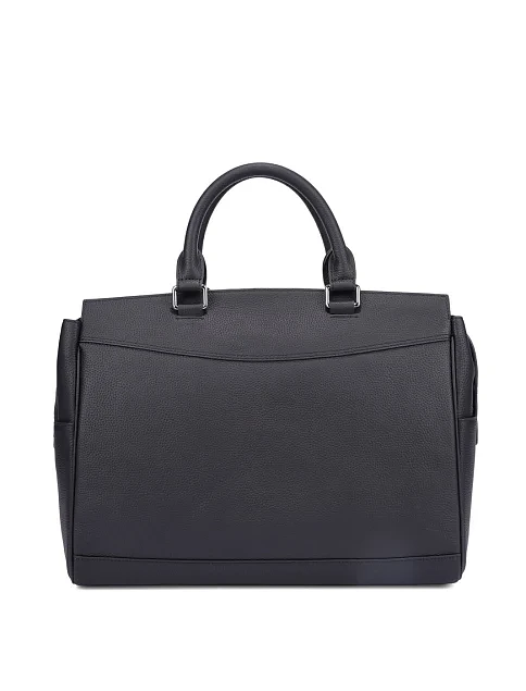 Чоловічий портфель шкіряний чорний - фото 3 - Miraton