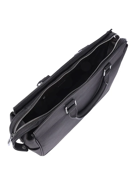 Чоловічий портфель шкіряний чорний - фото 5 - Miraton