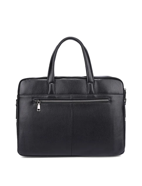 Чоловічий портфель шкіряний чорний - фото 3 - Miraton