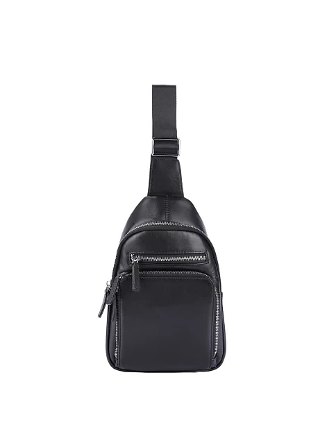 Мужская сумка кожаная черная - фото 1 - Miraton