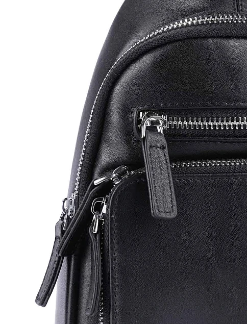 Мужская сумка кожаная черная - фото 4 - Miraton