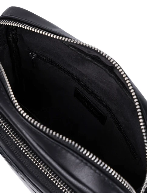 Мужская сумка мессенджер кожаная черная - фото 5 - Miraton