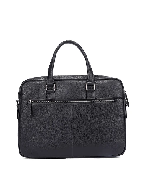 Чоловічий портфель шкіряний чорний - фото 3 - Miraton