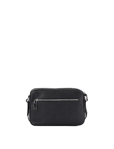 Мужской мессенджер кожаный черный - фото 3 - Miraton