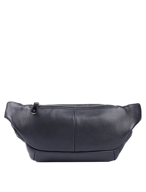 Мужская сумка кожаная черная - фото 3 - Miraton