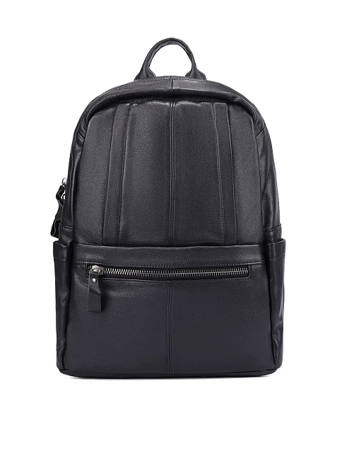 Чоловічий рюкзак шкіряний чорний - фото 1 - Miraton