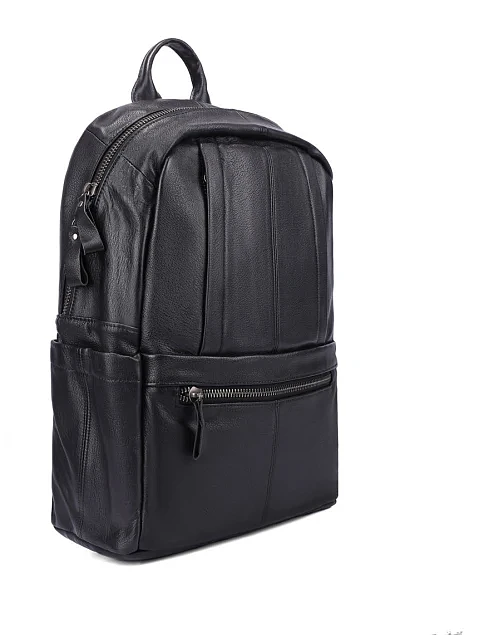 Чоловічий рюкзак шкіряний чорний - фото 2 - Miraton