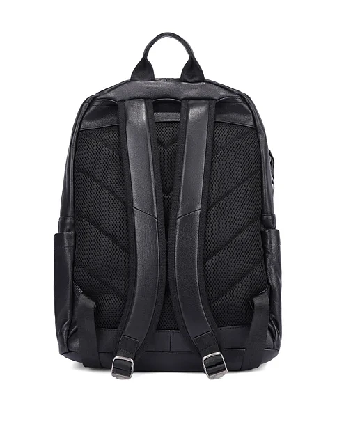 Чоловічий рюкзак шкіряний чорний - фото 3 - Miraton