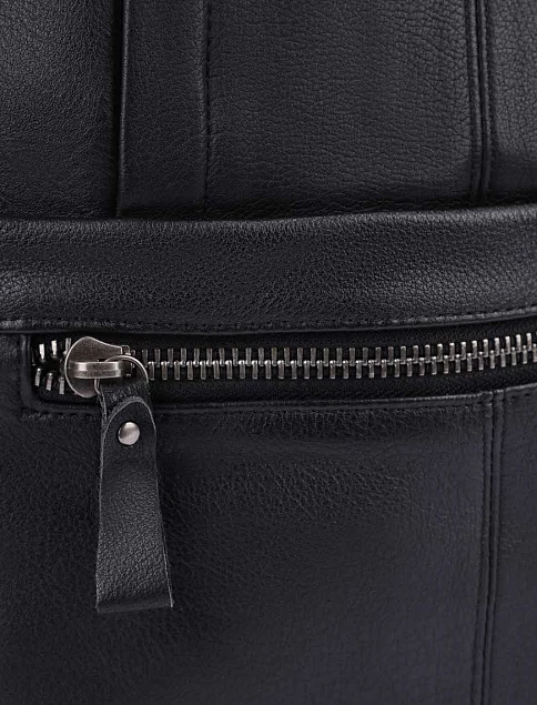 Чоловічий рюкзак шкіряний чорний - фото 4 - Miraton