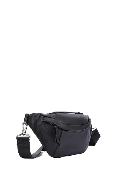 Мужская сумка кожаная черная - фото 2 - Miraton