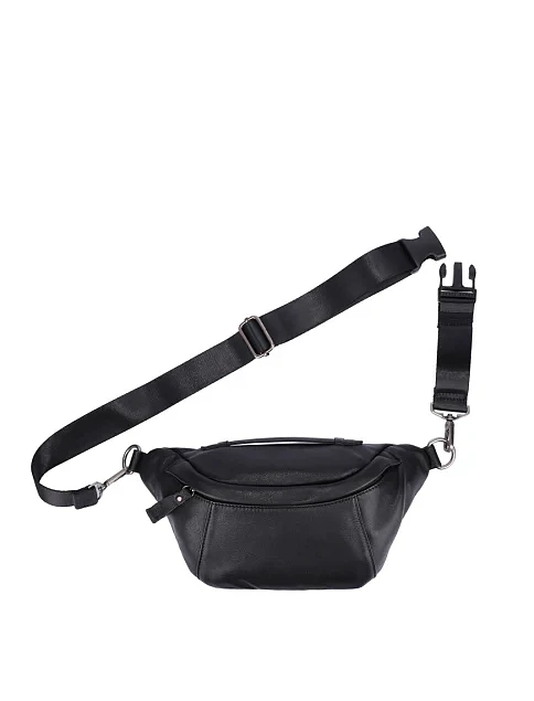 Мужская сумка кожаная черная - фото 6 - Miraton