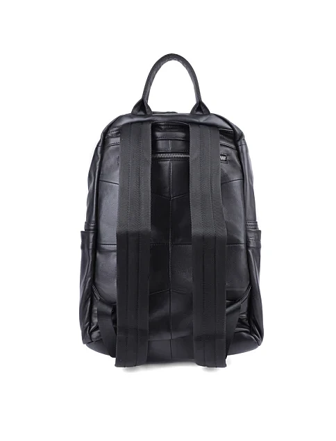 Чоловічий рюкзак шкіряний чорний - фото 3 - Miraton