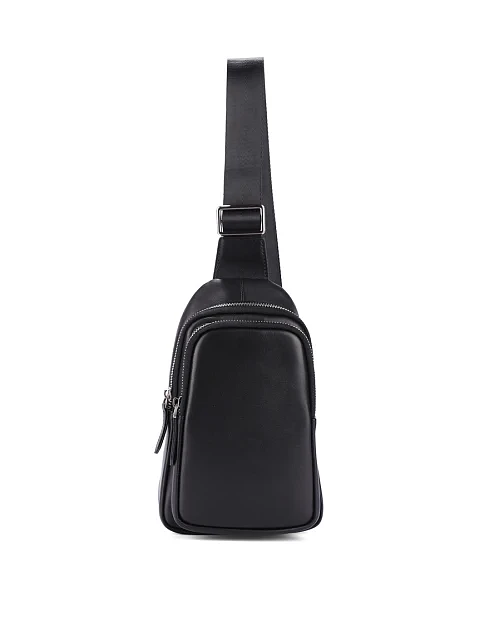 Мужская сумка кожаная черная - фото 6 - Miraton