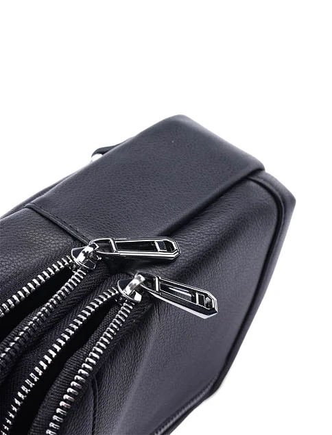 Мужская сумка кожаная черная - фото 5 - Miraton