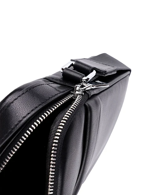 Мужская сумка мессенджер кожаная черная - фото 5 - Miraton