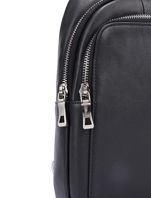 Мужская сумка кожаная черная - фото 4 - Miraton