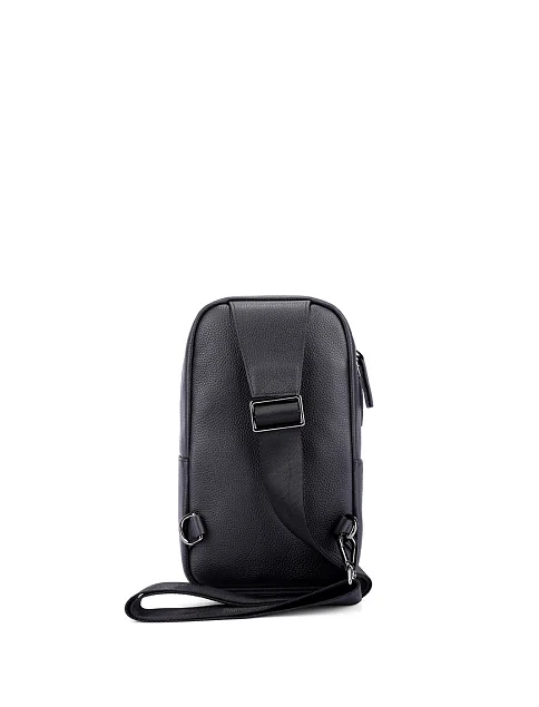 Мужская сумка кожаная черная - фото 4 - Miraton