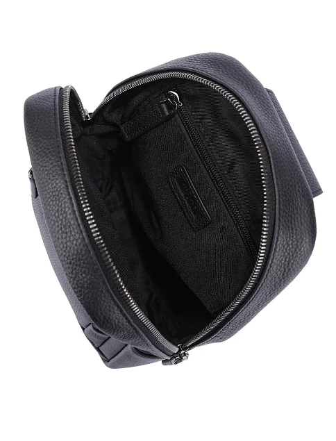 Мужская сумка кожаная черная - фото 6 - Miraton