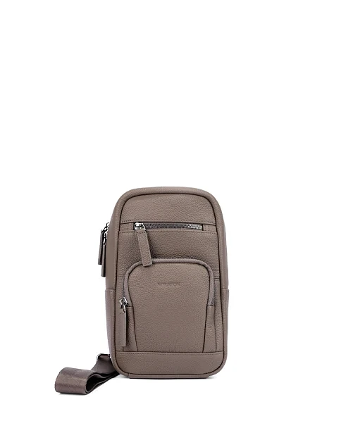 Мужская сумка кожаная серая - фото 1 - Miraton